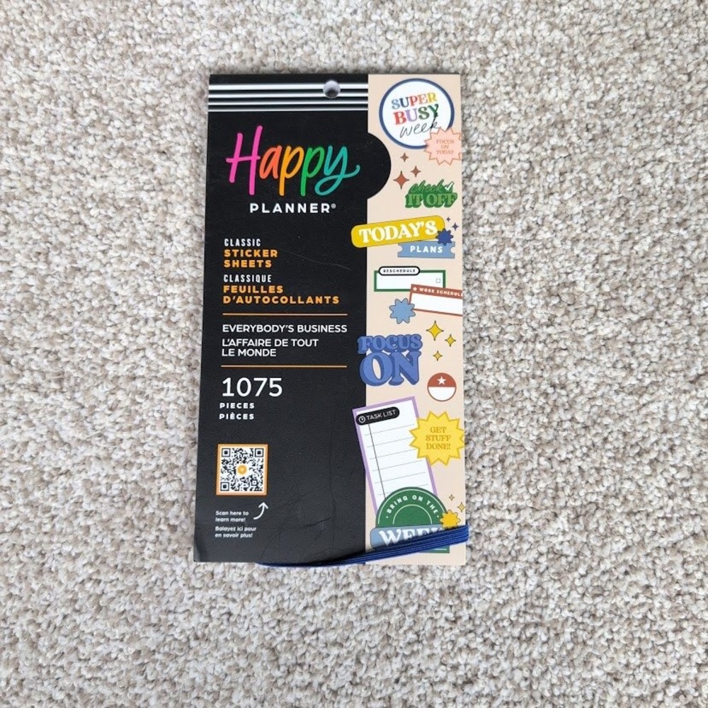 Happy Planner Classic Sticker Sheets‎ Everybody's Business 30 sheets 1075 Pieces